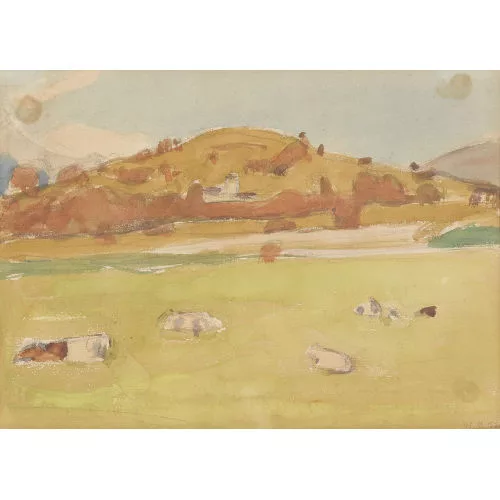 Werner Miller — Hügelige Landschaft bei Fiesole.
