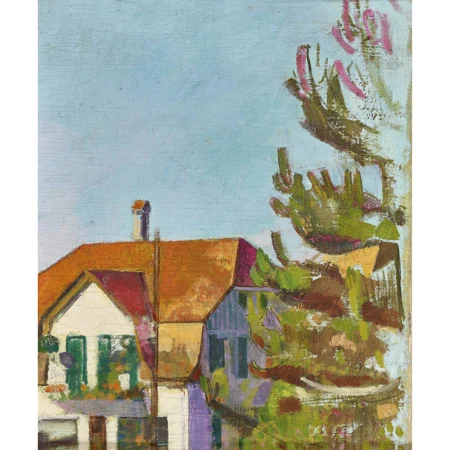 Bauernhaus im Sonnenschein