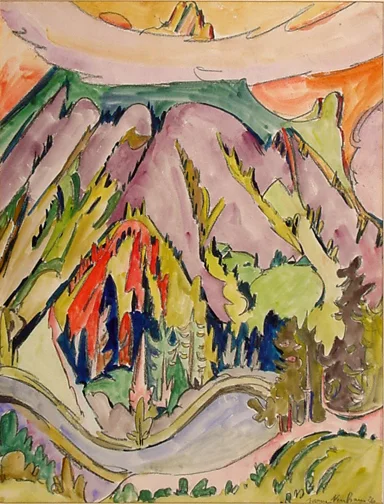 Werner Neuhaus — Davoser Berglandschaft, 1926