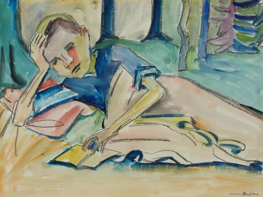 Werner Neuhaus — Lesender Knabe, um 1924/26
