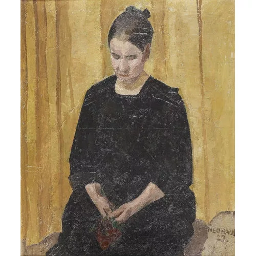 Werner Neuhaus — "Frau mit Nelken".