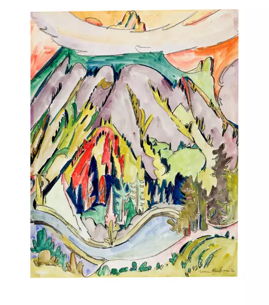 Werner Neuhaus — Davoser Bergwelt — Galerie Kornfeld
