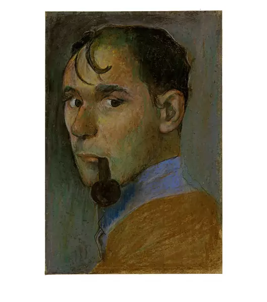 Werner Neuhaus — Selbstbildnis mit Pfeife. - Liegender Knabe — Galerie Kornfeld
