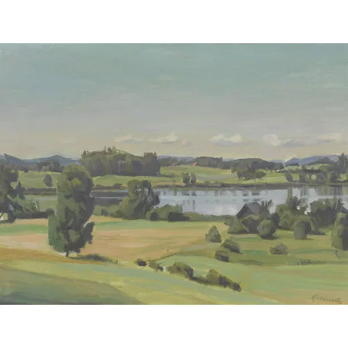 Werner Schmutz — Sommerliche Ansicht des Gerzensees.