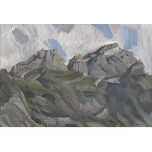 Werner Schmutz — Bergpartie im Gantrischgebiet.