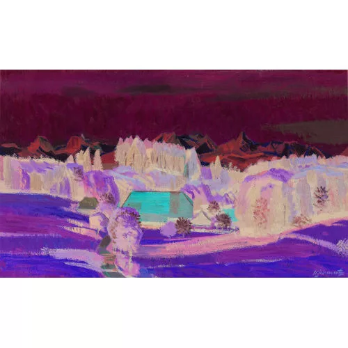 Werner Schmutz — Sommerlandschaft mit Gehöft.