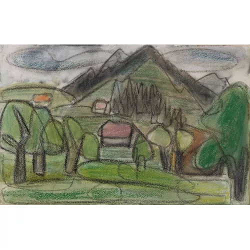 Werner Witschi — Hügelige Landschaft.