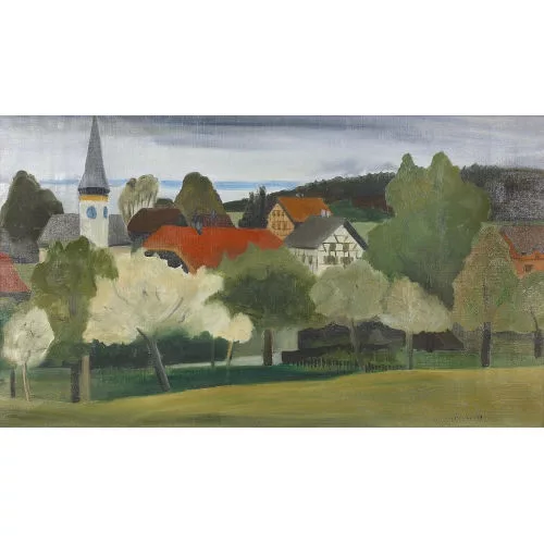 Werner Witschi — Sommerliche Dorfpartie.