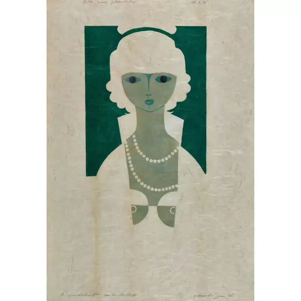 "Frau mit Kette"