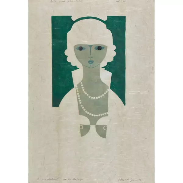 "Frau mit Kette"