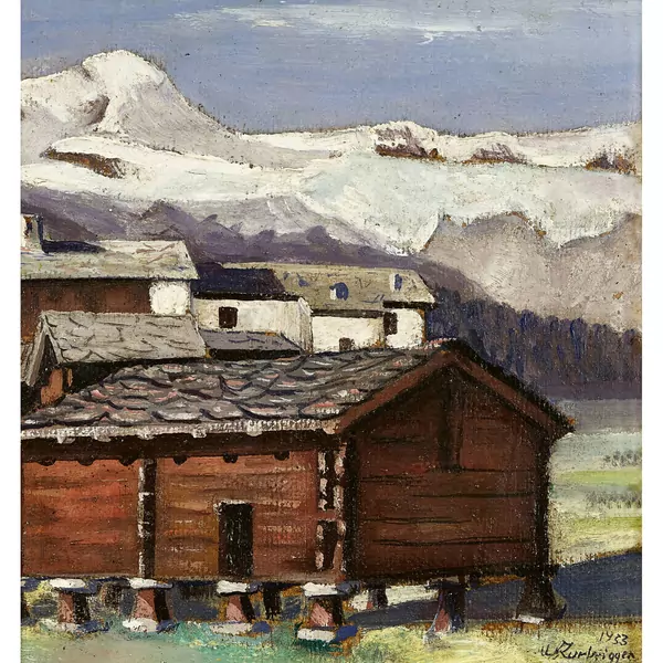 Häuser in Saas-Fee