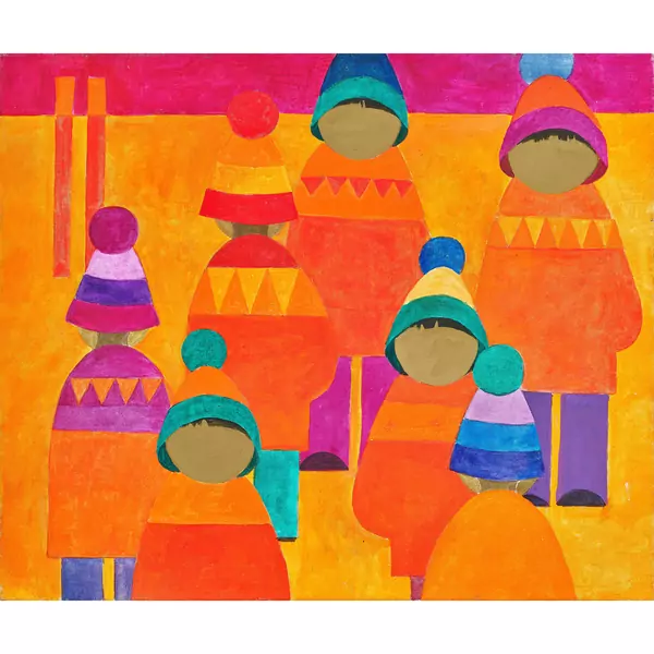 "Kinder in Orange"