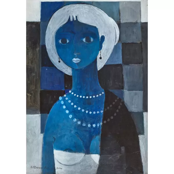 "Die Frau in Blau"