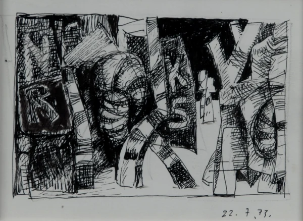 Wilfrid Moser — Ohne Titel, 1973