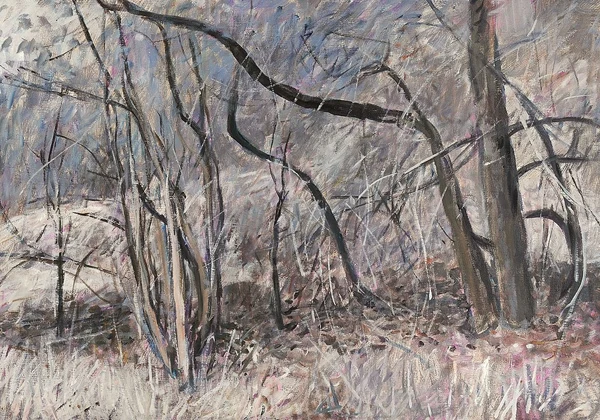Wilfrid Moser — Unterholz im Herbst, ca. 1980