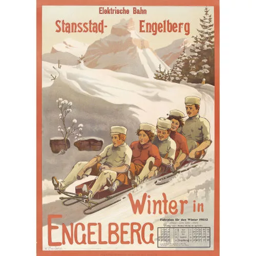 Wilhelm Amrhein — "Winter in Engelberg".