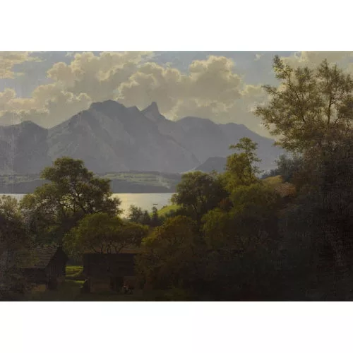 WILHELM BERNHARD BENTELI — Thunersee mit dem Stockhorn.