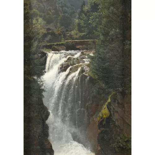 WILHELM BERNHARD BENTELI — Wasserfall bei Thun.