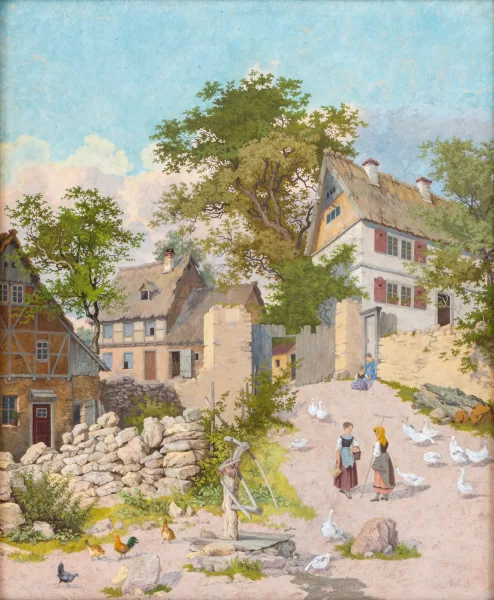 Wilhelm Georgy — Scène villageoise,