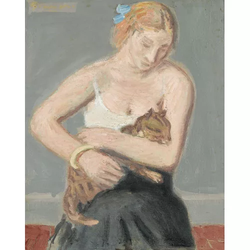Wilhelm Gimmi — "Femme au chat."