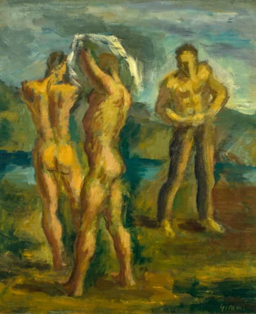Les baigneurs, 1915