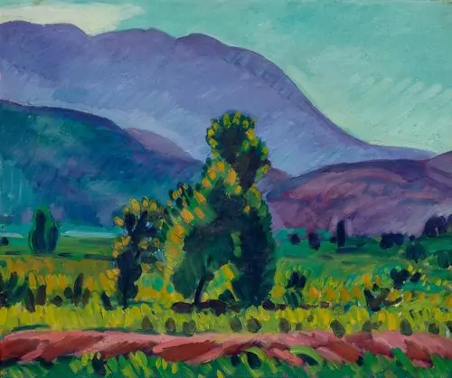 WILHELM GIMMI — Paysage (Entrée du Prättigau vue de Landquart). 1911. — Koller Auktionen