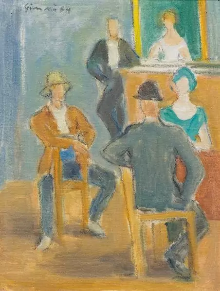 WILHELM GIMMI — Le petit Café. 1964. — Koller Auktionen
