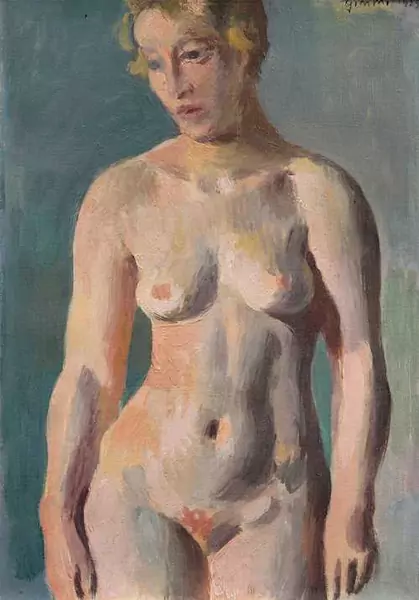 WILHELM GIMMI — Nu debout. 1923. — Koller Auktionen