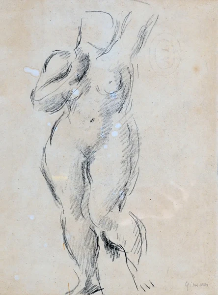 Wilhelm Gimmi — 2 Werke: Aktstudie; Ohne Titel, 1941