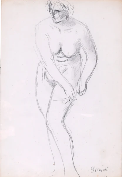 Wilhelm Gimmi — 2 Werke: Aktstudie; St. Malo