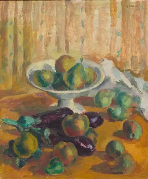 WILHELM GIMMI — Nature morte aux fruits. 1915. — Koller Auktionen