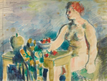 Frauenakt mit Stillleben, 1926