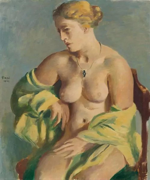 WILHELM GIMMI — Demi-nu assis. 1923. — Koller Auktionen