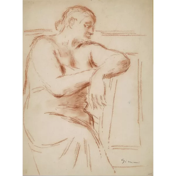 Wilhelm Gimmi — Femme assise.