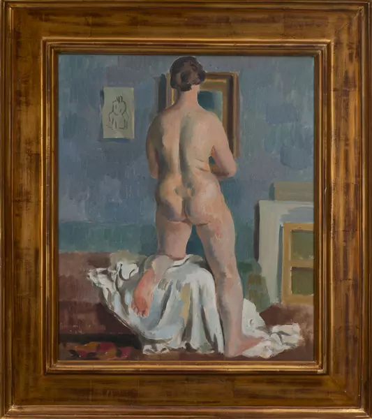 Wilhelm GIMMI (1886-1965), "Nu de dos", huile — DognyAuction