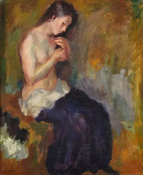 WILHELM GIMMI — Femme se coiffant. 1915. — Koller Auktionen