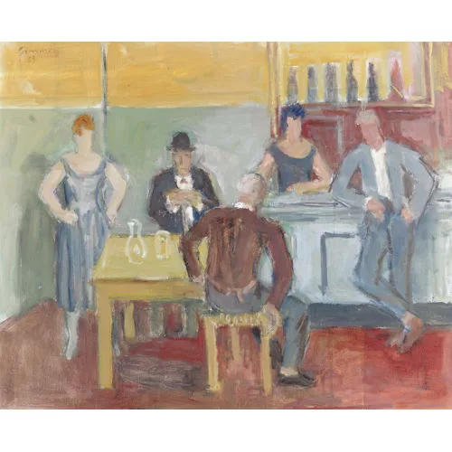 Wilhelm Gimmi — "Le petit Café".