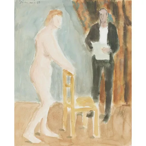 Wilhelm Gimmi — Peintre et modèle.