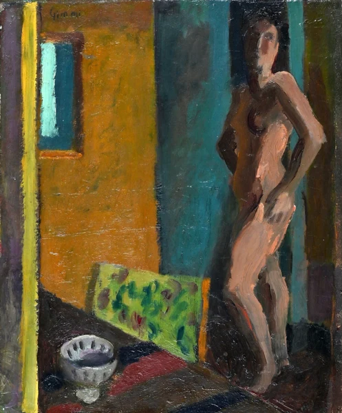 Wilhelm Gimmi — Akt im Zimmer, 1915