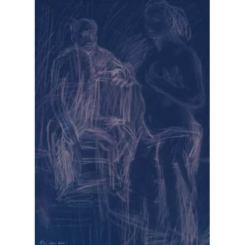 Wilhelm Gimmi — "Le peintre et son modèle".