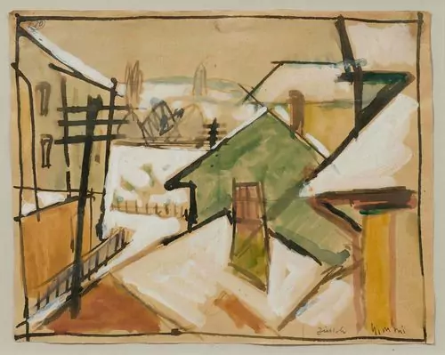 WILHELM GIMMI — Winterliche Stadt - Zürich. — Koller Auktionen