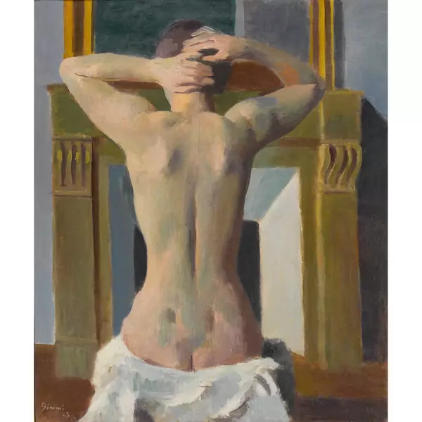 "Nu à la cheminée"
