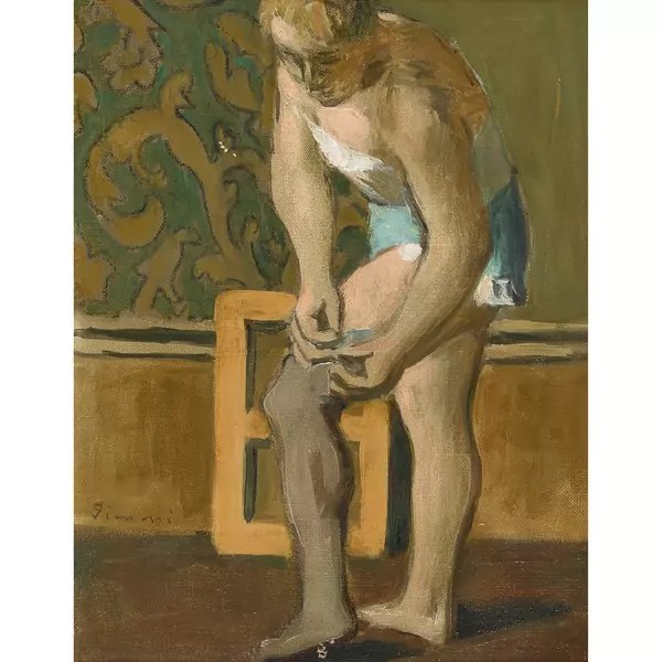 "Femme aux bas gris"