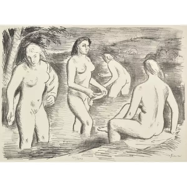 Die Badenden