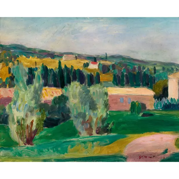 "Paysage près d'Aix-en-Provence"