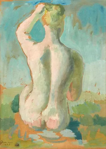 WILHELM GIMMI — Femme nue de dos. 1923. — Koller Auktionen