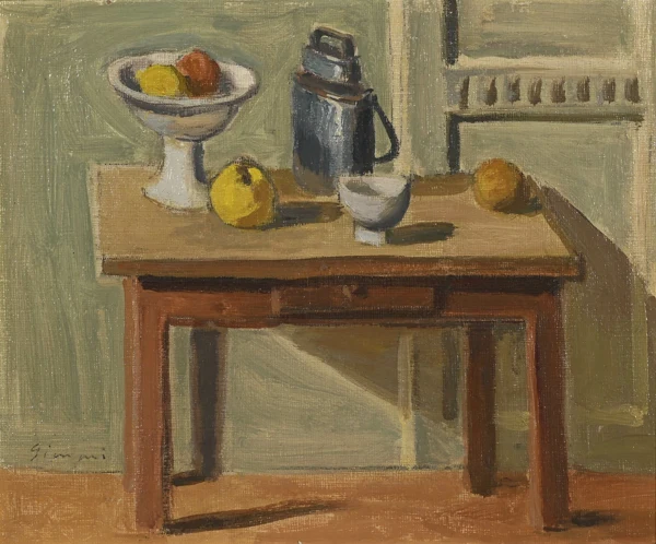 Wilhelm Gimmi — Stillleben mit Obstschale