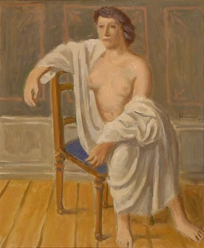 Wilhelm Gimmi — Femme assise, 1955