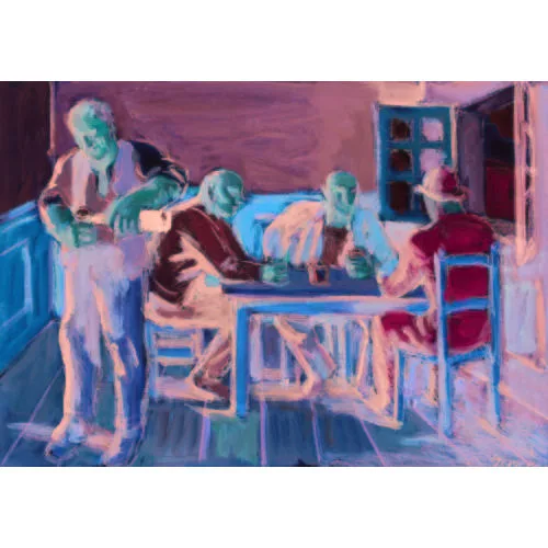 Wilhelm Gimmi — "Café des vignerons".