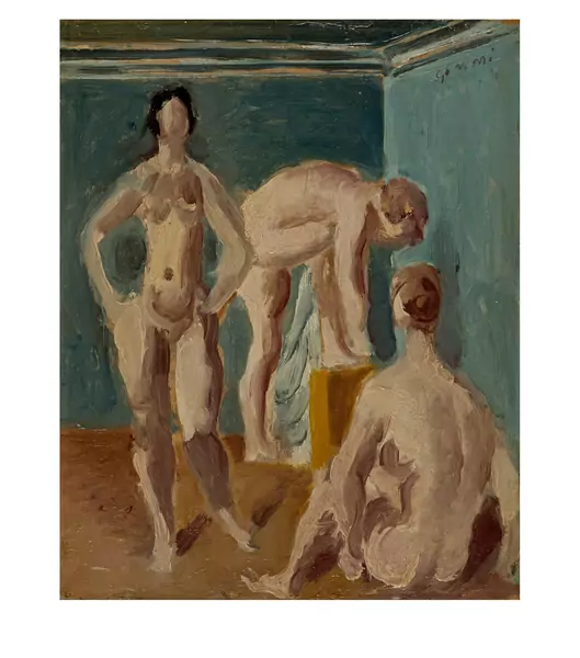 Wilhelm Gimmi — Trois femmes nues — Galerie Kornfeld